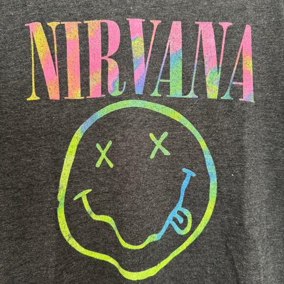 Nirvana Band Tee, Tie Dye Background - Picture 2 of 4